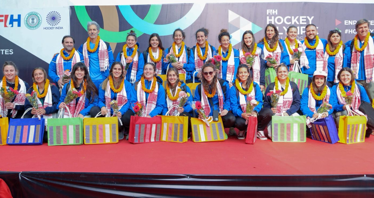 Italian Team at the FIH Hockey Olympic Qualifiers 2024