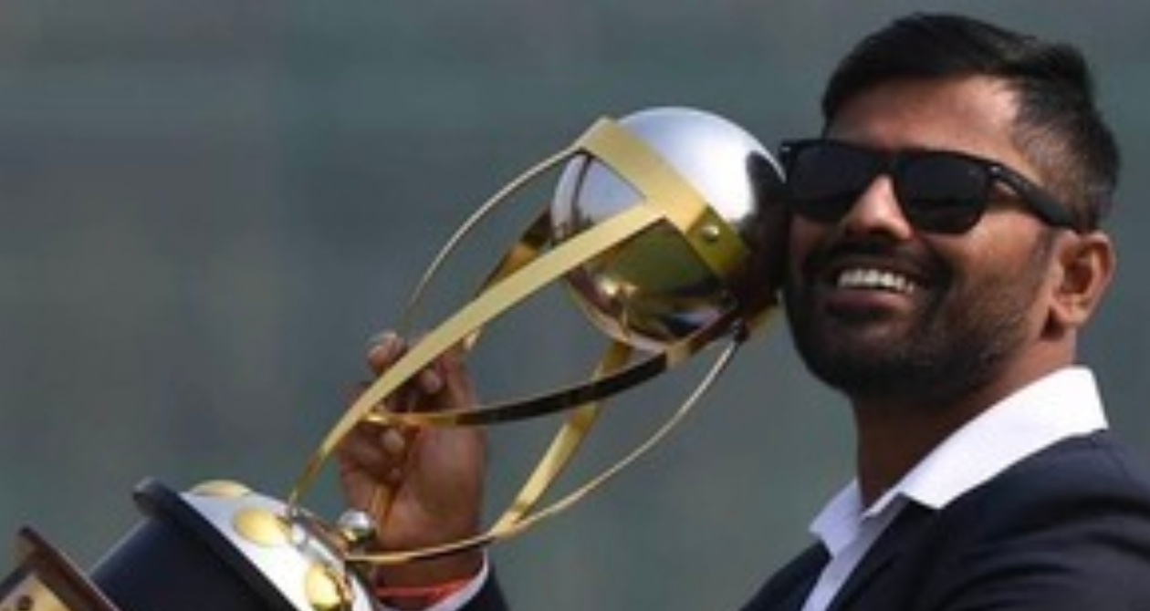 Ajay Kumar Reddy with the World Cup