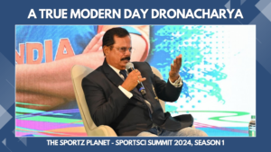 Shri Dinesh Lad honored at SportSci Summit 2024, inspiring attendees with his dedication to nurturing cricketing talent.