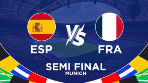 Spain and France clash in Euro 2024 Semi-Final 1, with Spain's strong form against France's solid defense and Mbappe's struggles.