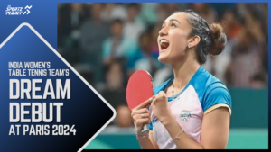 India's women's table tennis team triumphs over Romania in a thrilling 3-2 encounter, advancing to Paris 2024 quarterfinals.