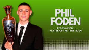 Phil Foden has been named the Men’s PFA Players' Player of the Year, rounding off a standout season with Manchester City.
