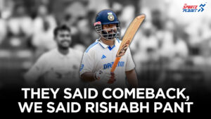 Rishabh Pant smashed a breezy hundred on his comeback to test match cricket in the series against Bangladesh.