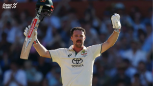 Travis Head slams a ton against India