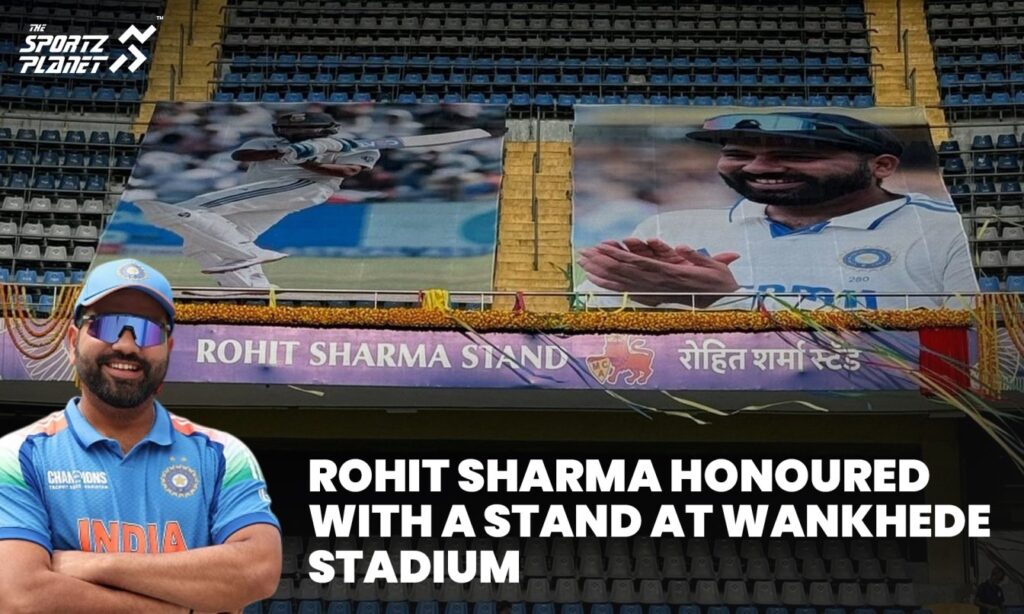 Rohit Sharma Honoured With A Stand At Wankhede Stadium