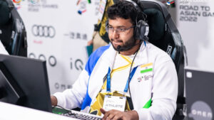 Team India's League of Legends player Mihir Ranjan in action during the Asian Games seeding (1)